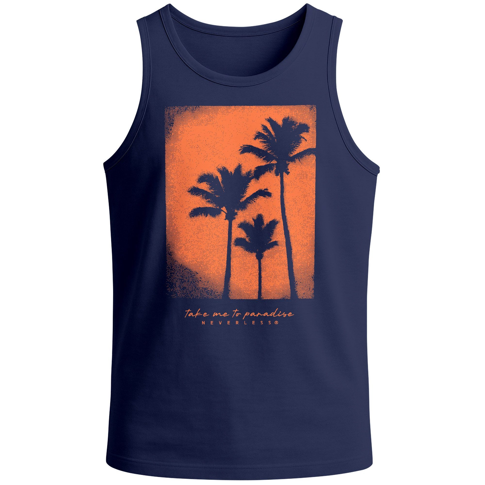 Neverless Tanktop Herren Tank-Top Palmen Fotoprint günstig online kaufen