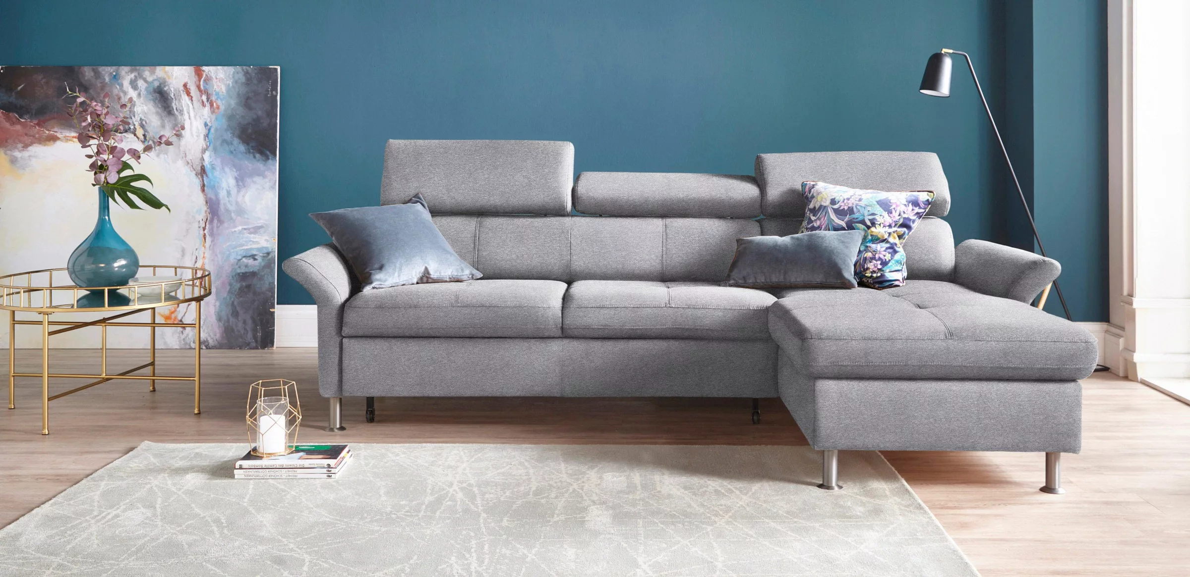 exxpo - sofa fashion Ecksofa »Maretto, bequem und komfortabel, L-Form«, ink günstig online kaufen