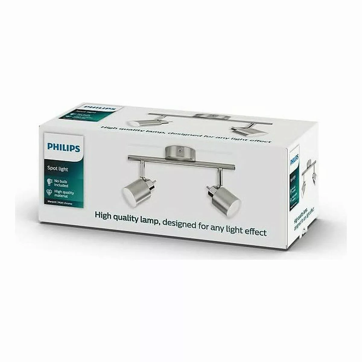 Deckenlampe Philips Meranti 10 X 28,5 X 15,5 Cm Silberfarben Metall günstig online kaufen