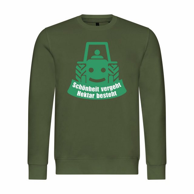 deinshirt Rundhalspullover Herren Pullover Schönheit vergeht Hektar besteht günstig online kaufen