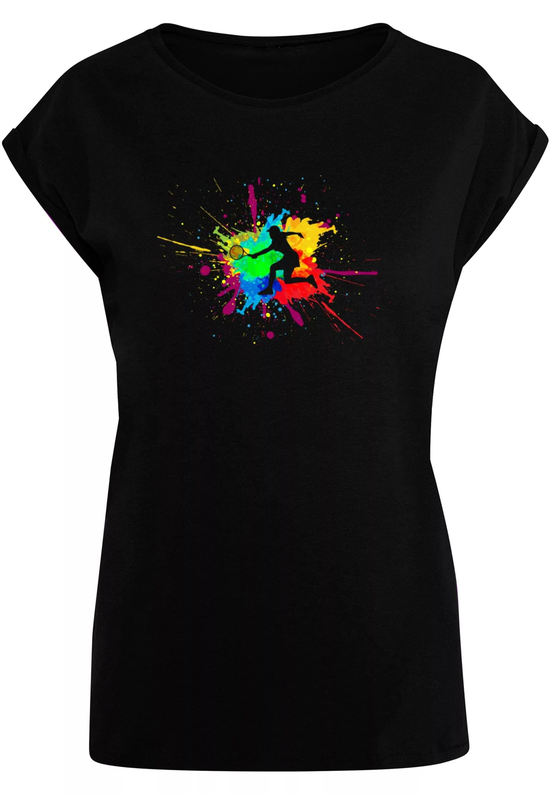 Merchcode T-Shirt "Merchcode Damen Ladies Color Splash Player Extended Shou günstig online kaufen