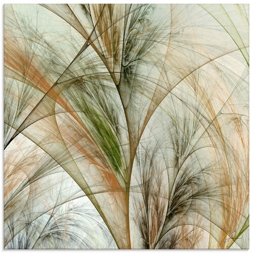 Artland Glasbild "Fraktales Gras IV", Gräser, (1 St.), in verschiedenen Grö günstig online kaufen