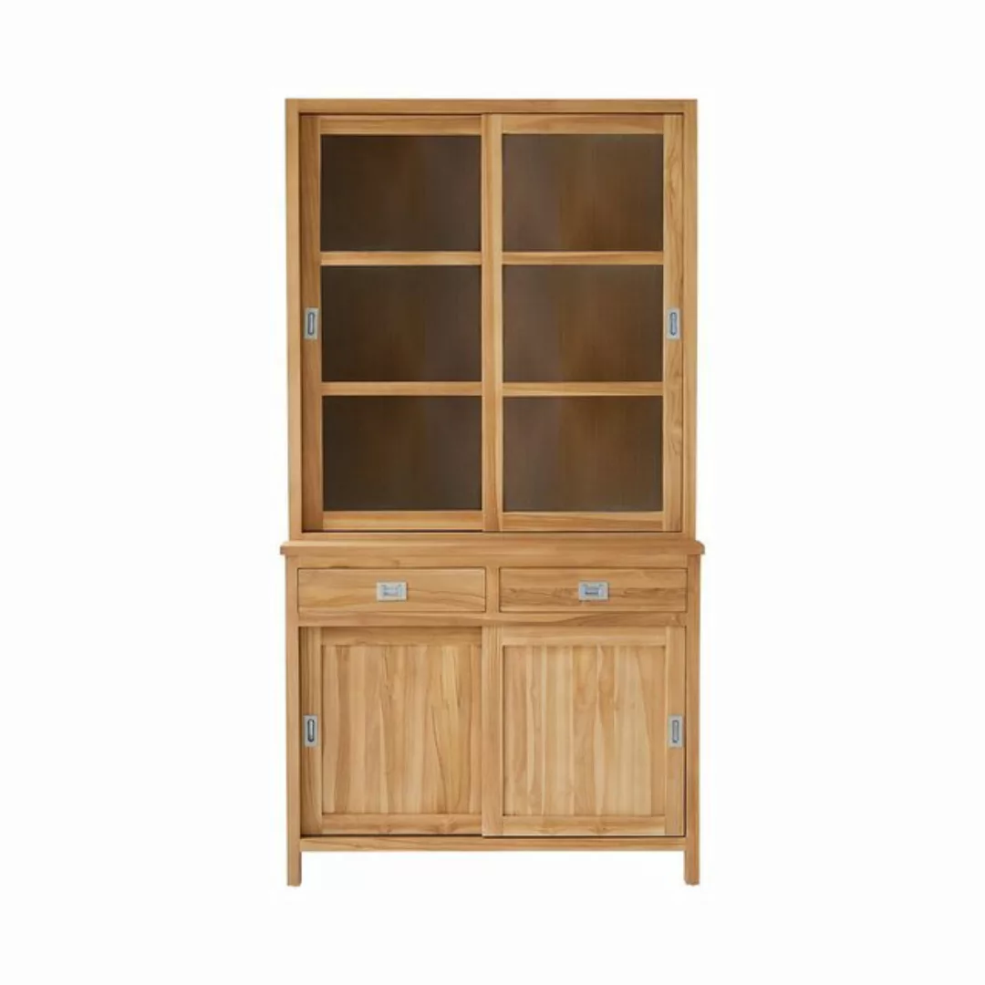 Tikamoon Buffet Coffee Tek Geschirrschrank aus massivem Teakholz 120 cm günstig online kaufen