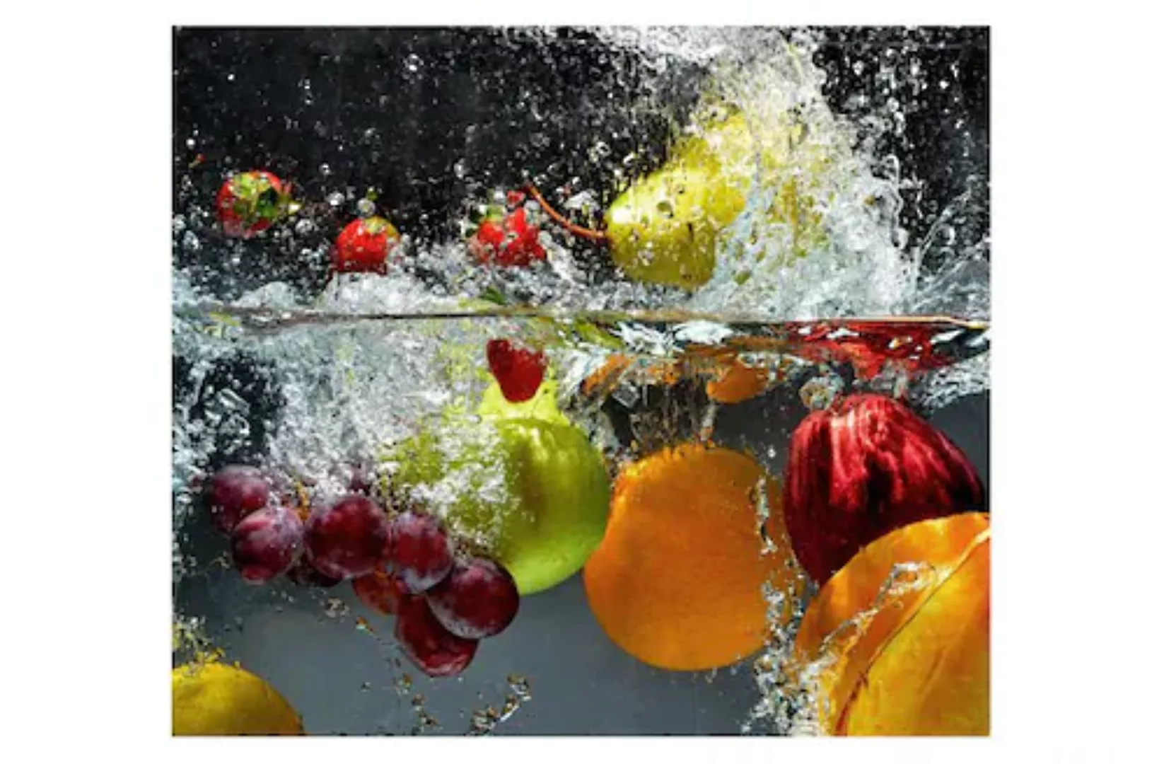 Wall-Art Herd-Abdeckplatte »Glasbild Erfrischendes Obst«, (1 tlg.) günstig online kaufen