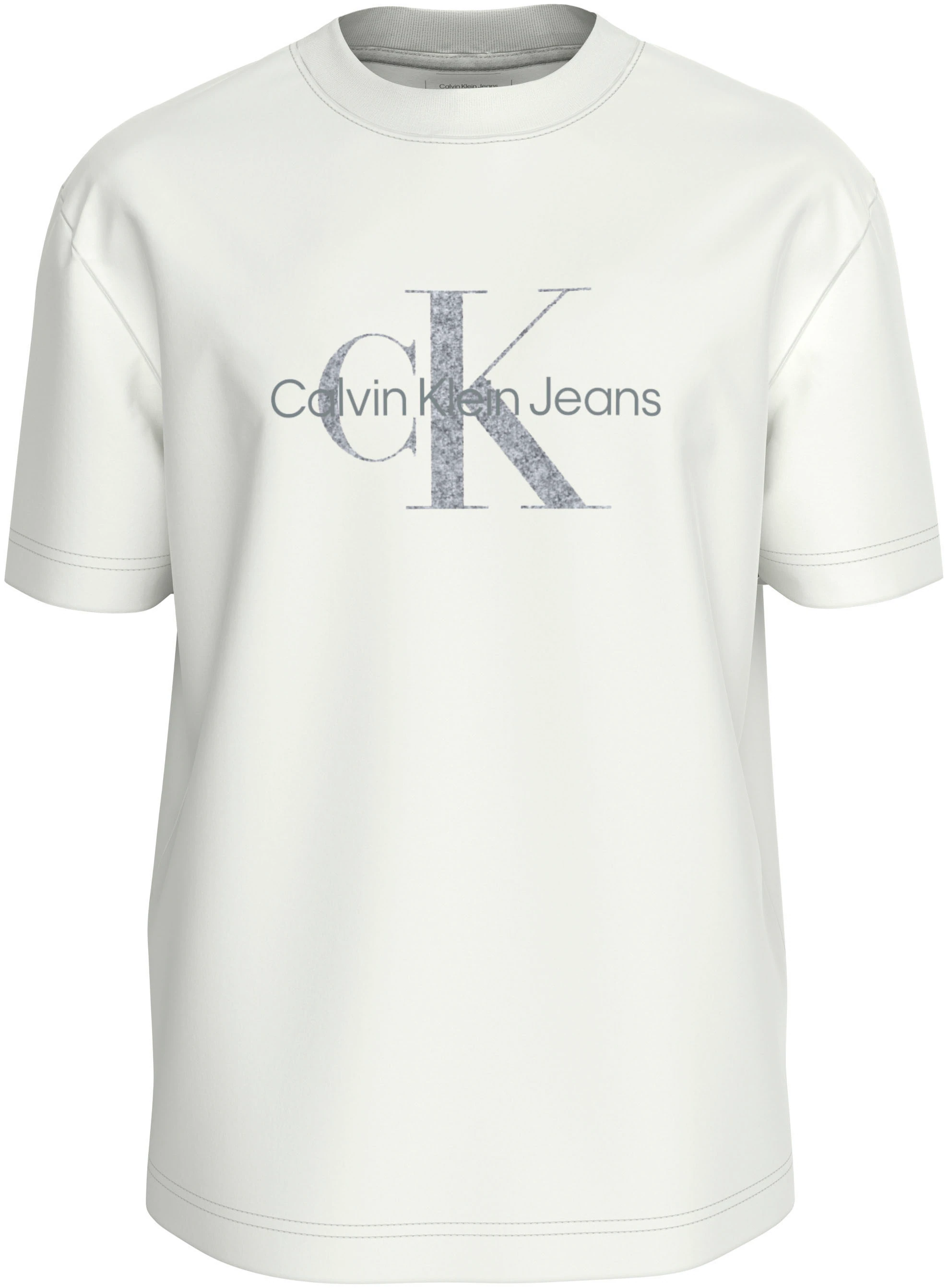 Calvin Klein Jeans Rundhalsshirt "TEXTURED MONOLOGO TEE", Logodruck günstig online kaufen