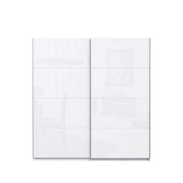 freiraum Schwebetürenschrank Starlet Plus in Weiß/Weiß Glanz, 200,1x209,7x6 günstig online kaufen