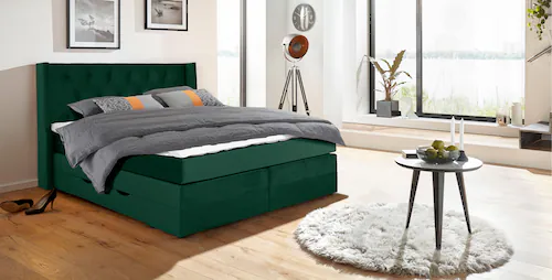 Places of Style Boxspringbett "Elegance", mit schöner Knopfheftung, in den günstig online kaufen