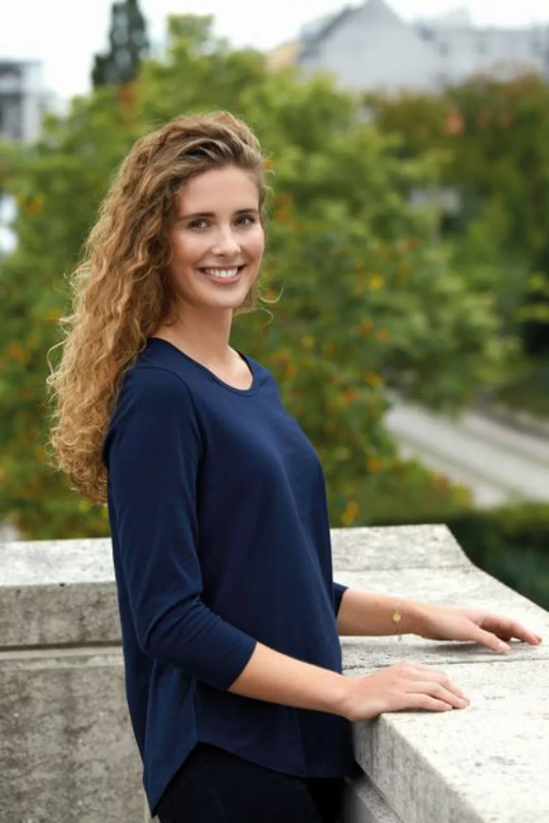 Damen T-shirt 3/4tel Arm Von Neutral Bio Baumwolle günstig online kaufen