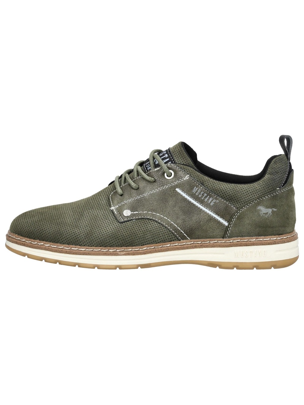 Mustang Shoes Schnürschuh "Mustang Shoes Halbschuhe Lederimitat" günstig online kaufen