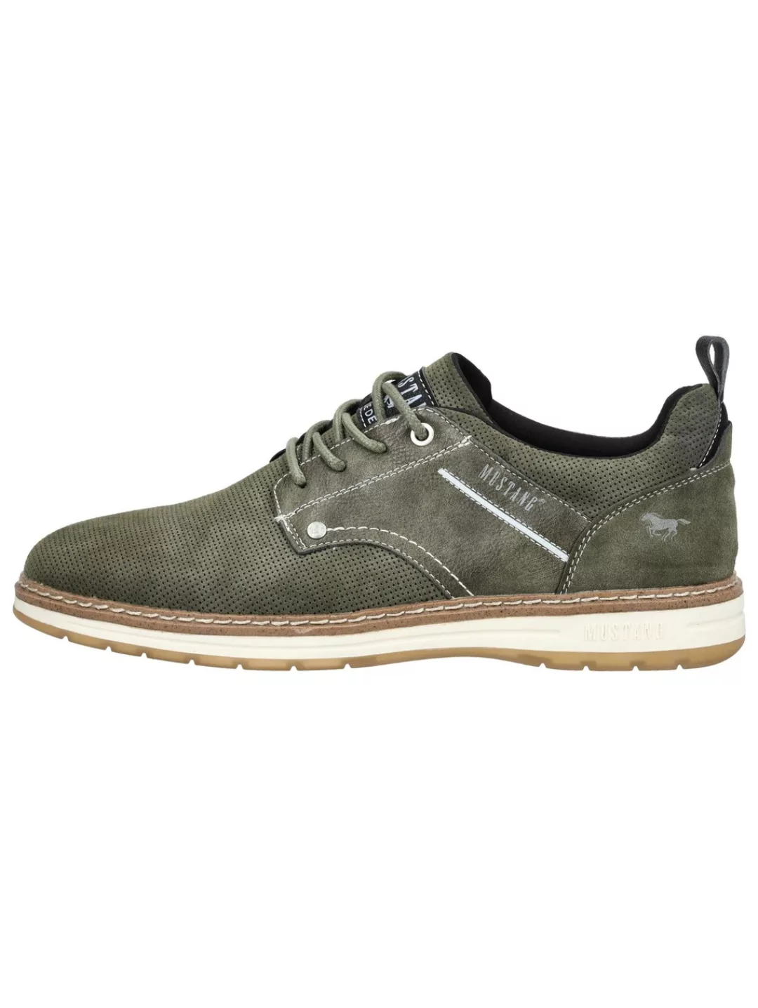 Mustang Shoes Schnürschuh "Mustang Shoes Halbschuhe Lederimitat" günstig online kaufen