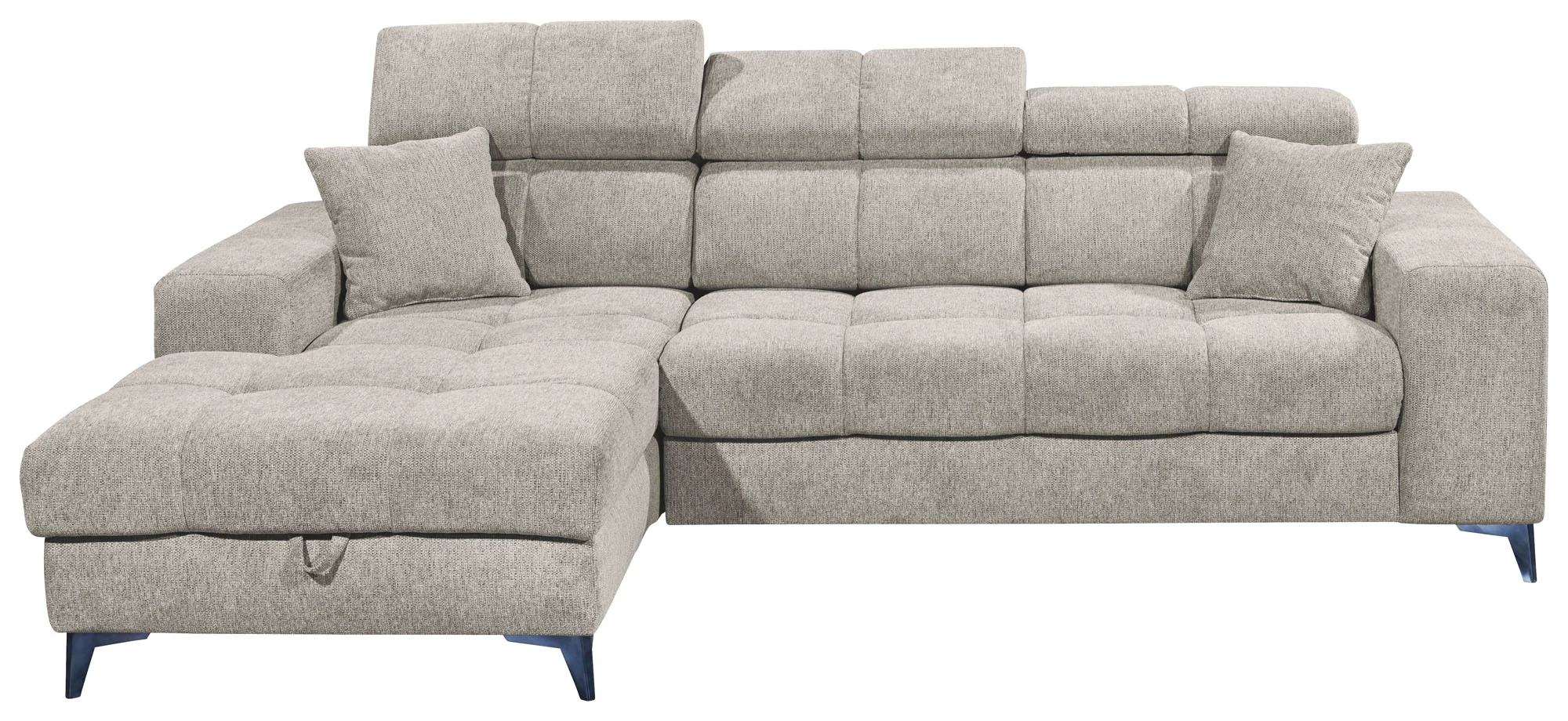 ED EXCITING DESIGN Ecksofa "Sydney L-Form", mit Bettfunktion, Bettkasten, K günstig online kaufen