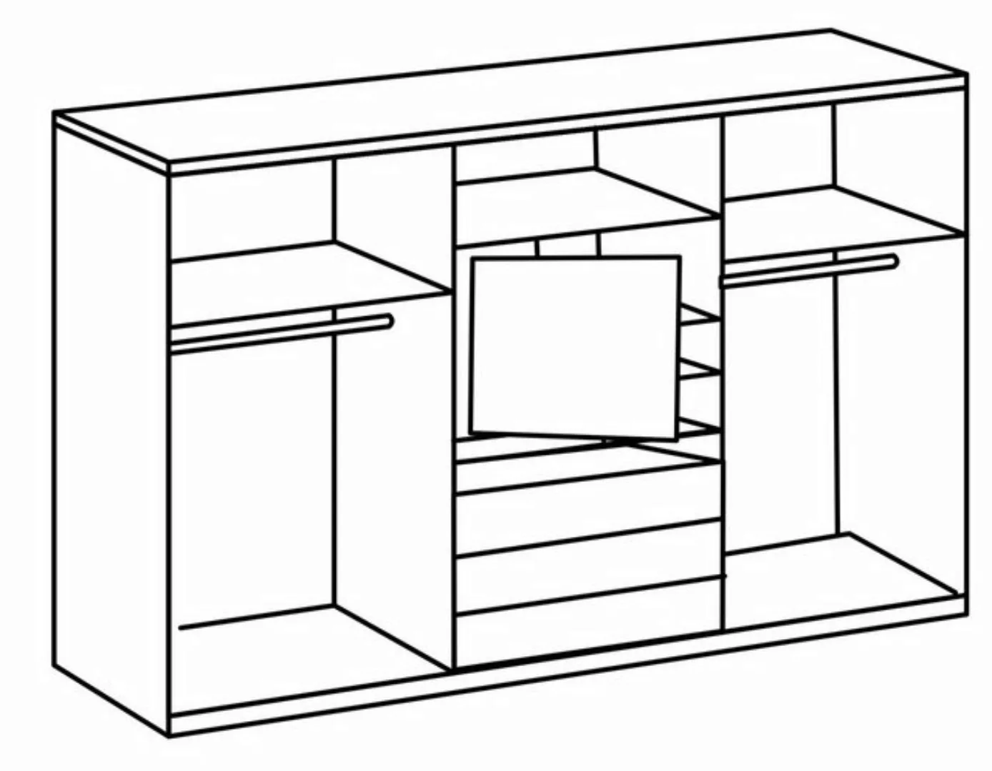 Wimex Schwebetürenschrank 300 x 216 x 65 cm (B/H/T) günstig online kaufen