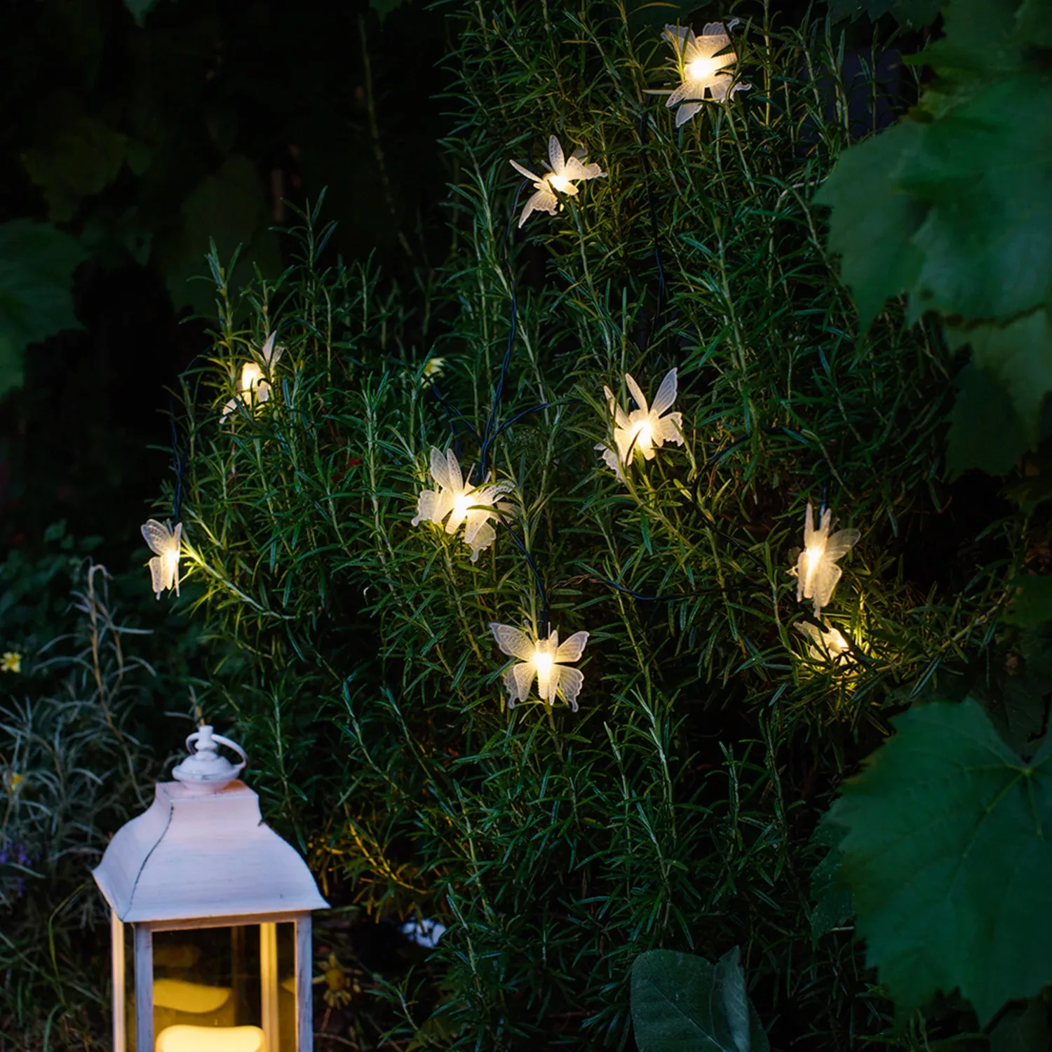 10er Solar Lichterkette Schmetterlinge günstig online kaufen