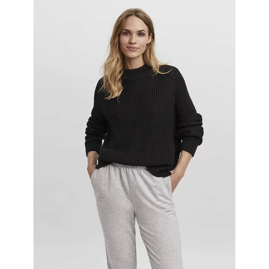 Vero Moda Lea Stehkragen Sweater XL White Pepper günstig online kaufen