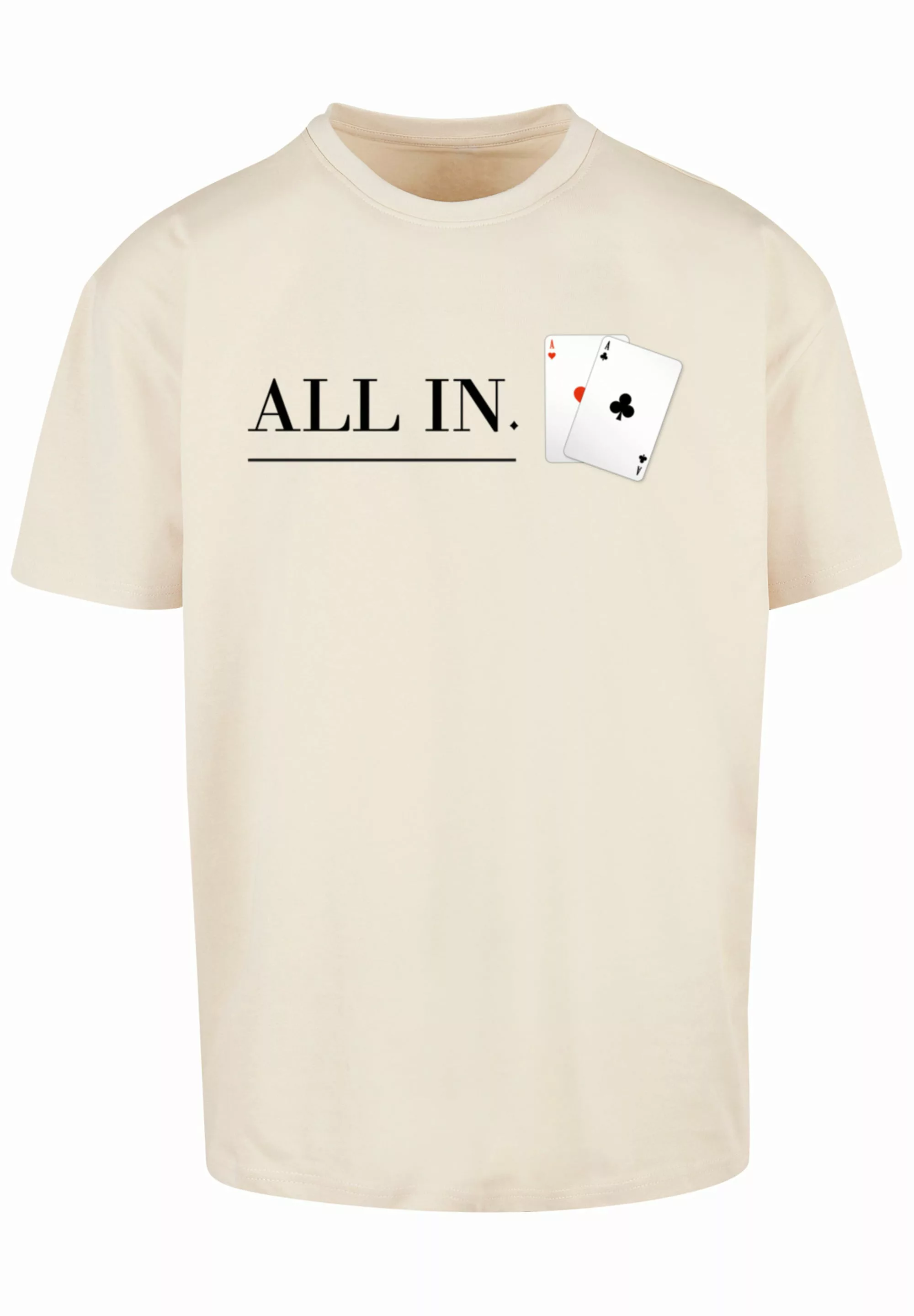 F4NT4STIC T-Shirt "Poker All In Karten", Print günstig online kaufen