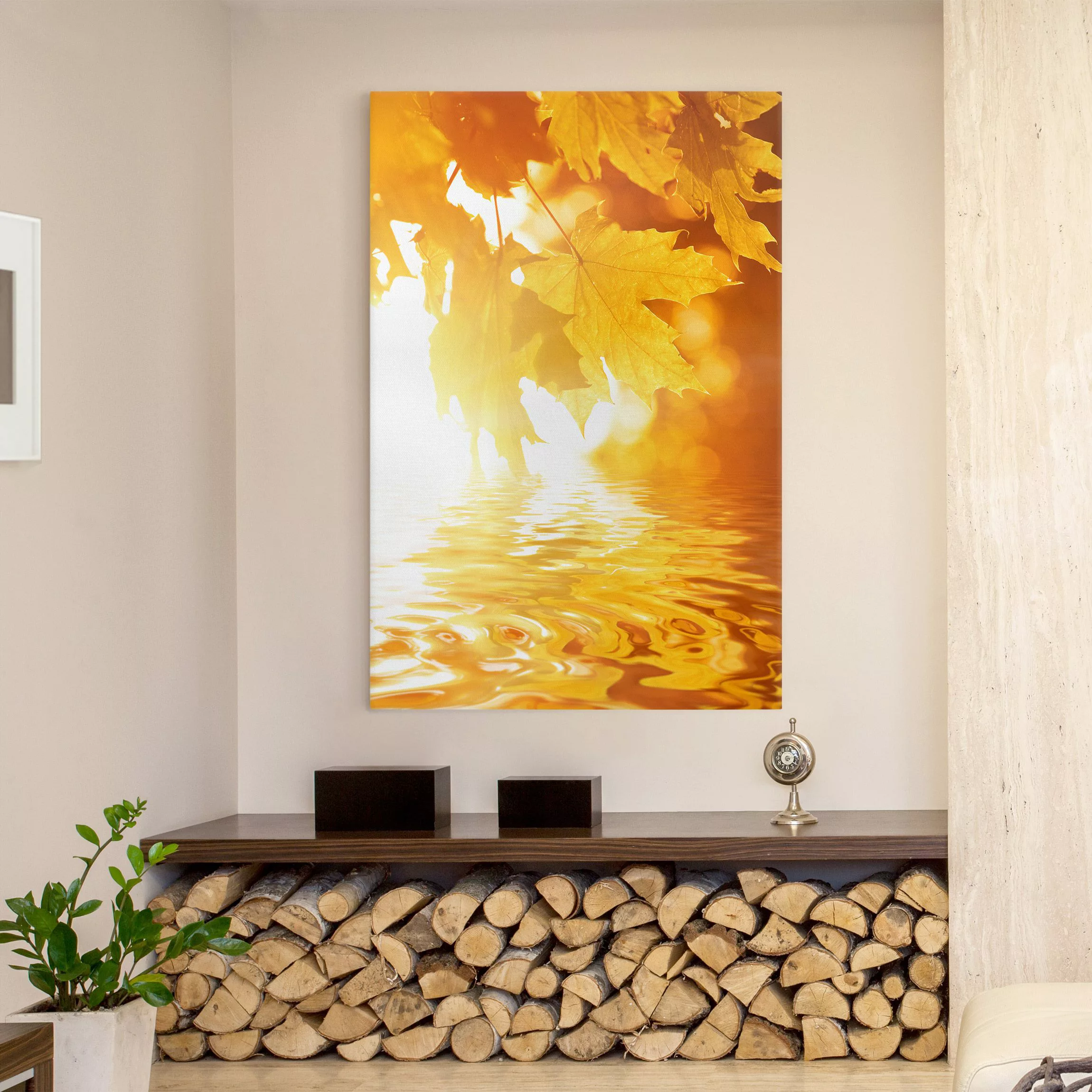 Leinwandbild - Hochformat Autumn Leaves günstig online kaufen