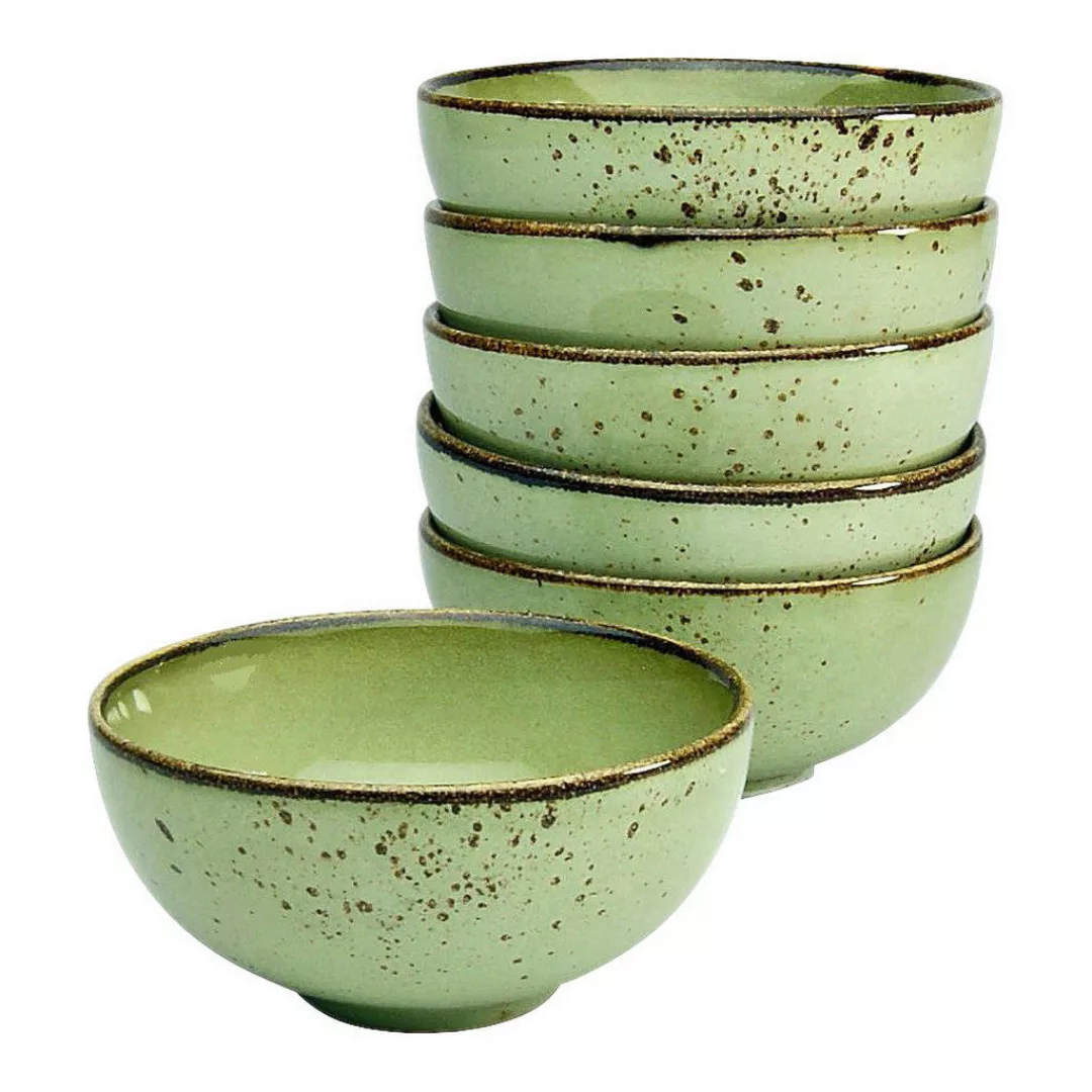 CreaTable Schalen-Set NATURE COLLECTION grün Steinzeug D: ca. 11,5 cm günstig online kaufen