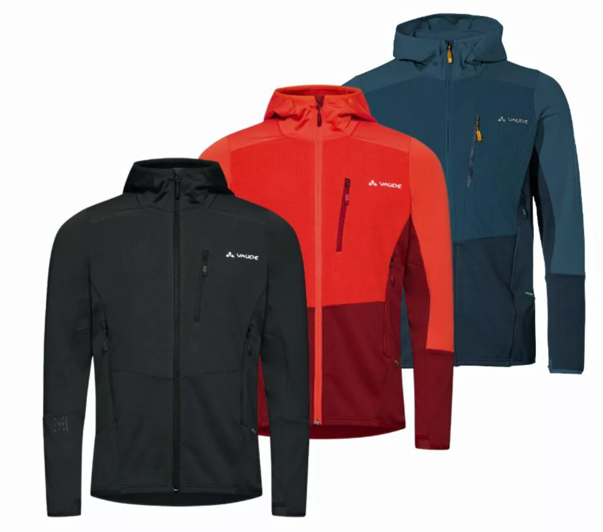 Vaude Men's Monviso Hooded Grid Fleece Jacket - Fleecejacke günstig online kaufen