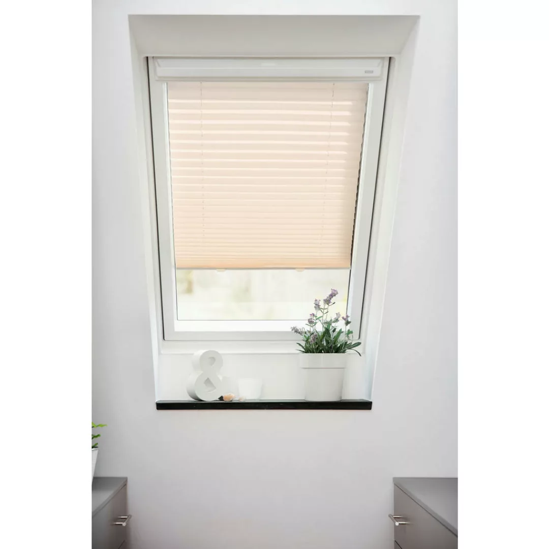 Dachfensterplissee creme B/L: ca. 59,3x122 cm günstig online kaufen