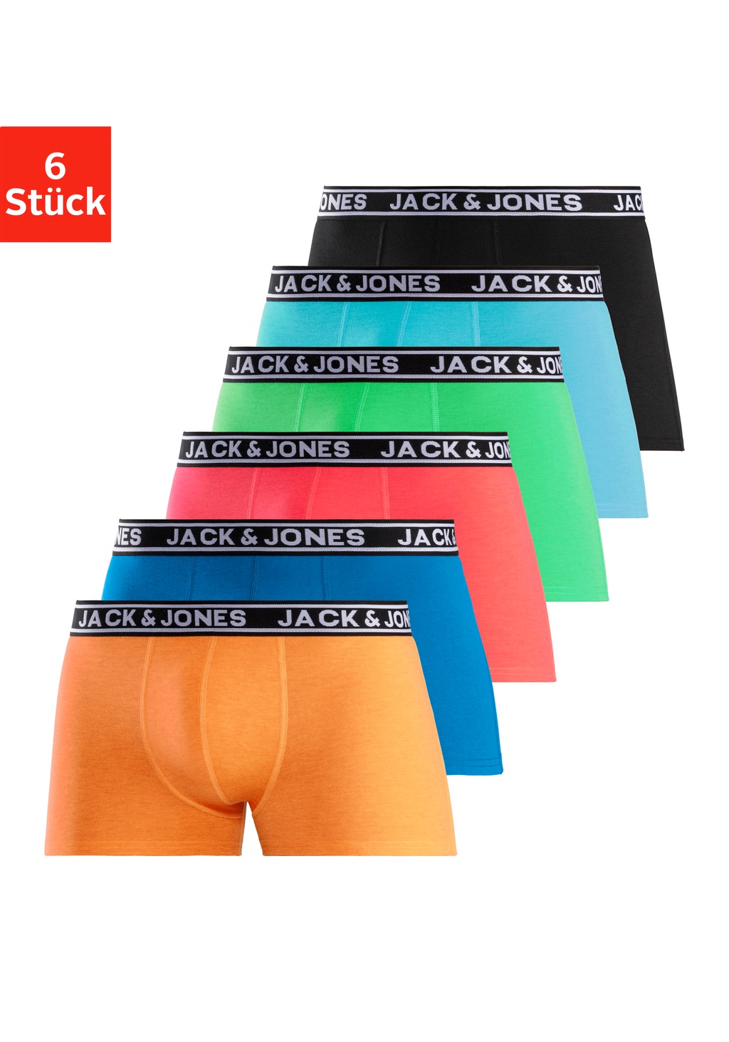 Jack & Jones Trunk "JACCRISP im 6er Pack mit Logobund und Stretchkomfort", günstig online kaufen