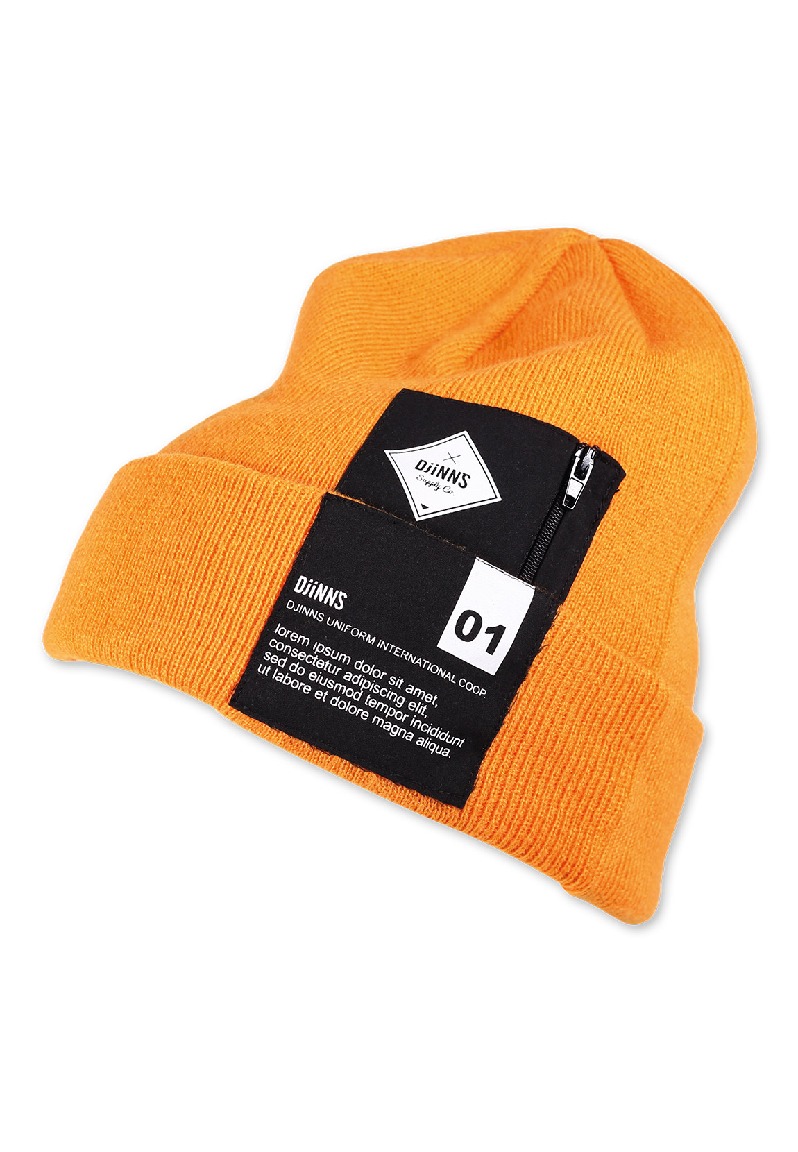 Djinns Mütze Basic Beanie LOREM POCKET Orange günstig online kaufen