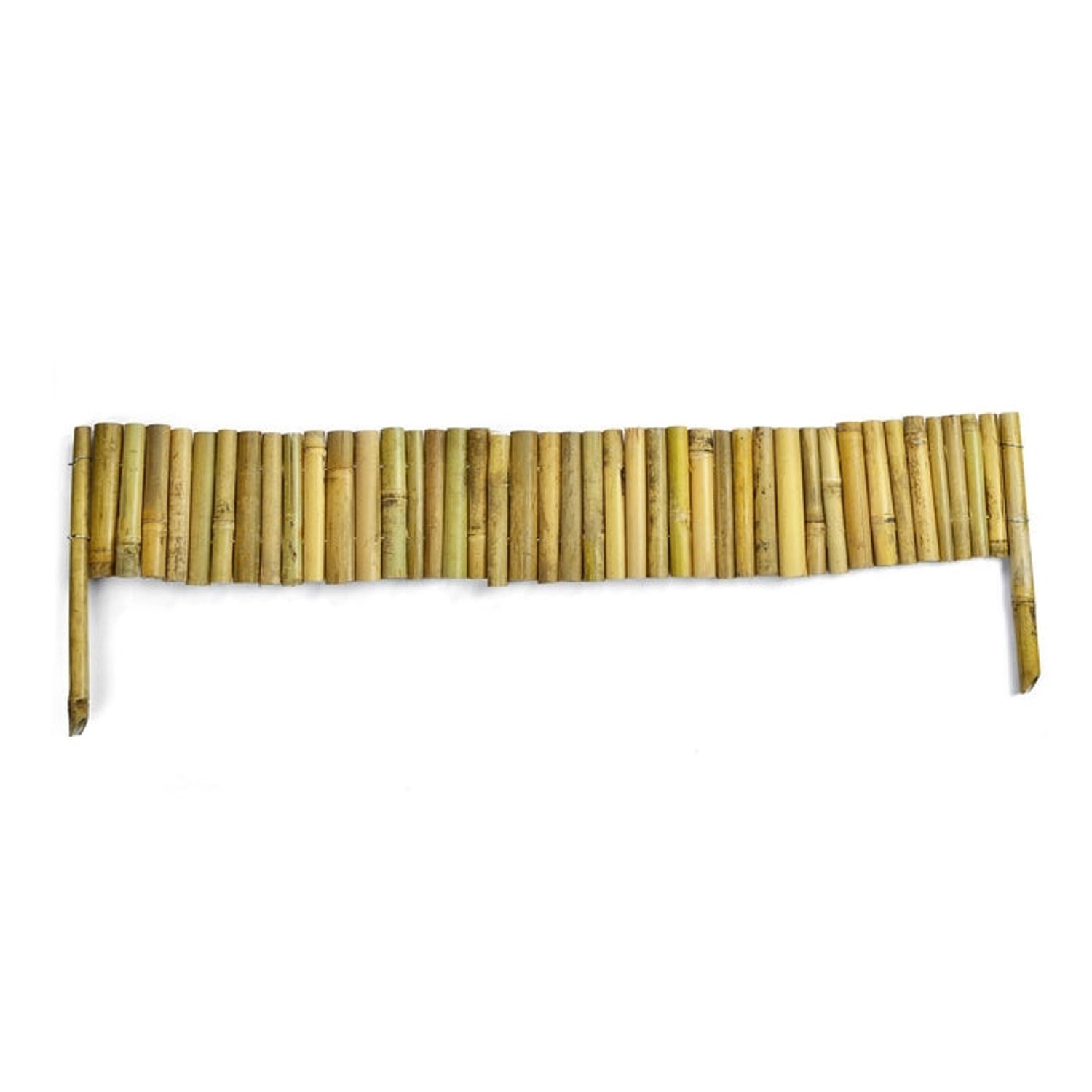 KARAT Beetumrandung Bambus Gartenzaun Rasenkante Palisade Abgrenzung 20 x 1 günstig online kaufen