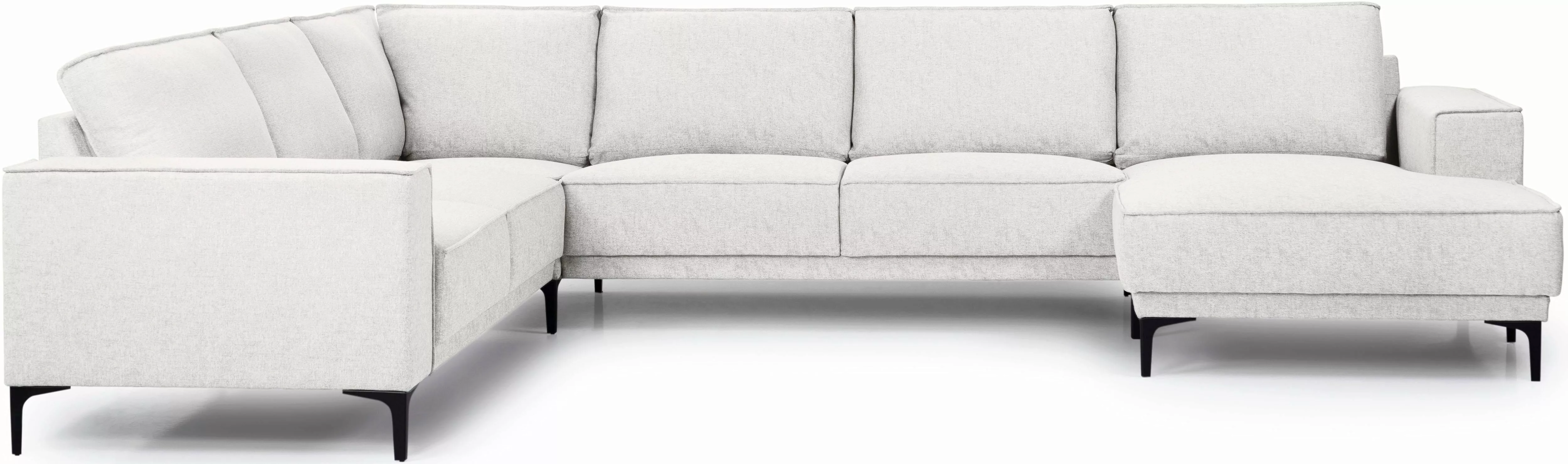 Places of Style Wohnlandschaft "XXL Sofa Oland, Struktur, Flachgewebe, Luxu günstig online kaufen