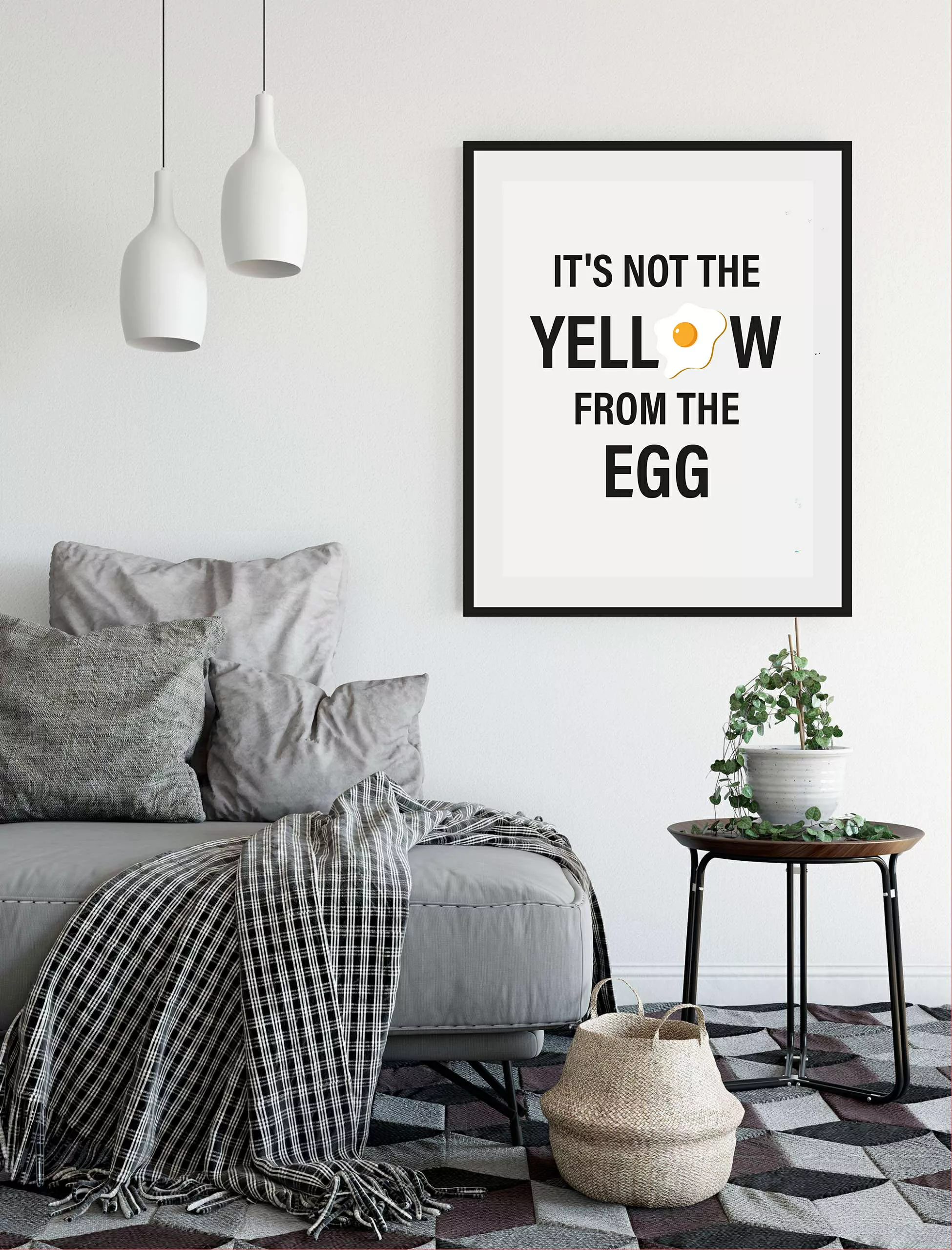 queence Bild »IT'S NOT THE YELLOW FROM THE EGG«, Schriftzug-Humor-Sprüche & günstig online kaufen