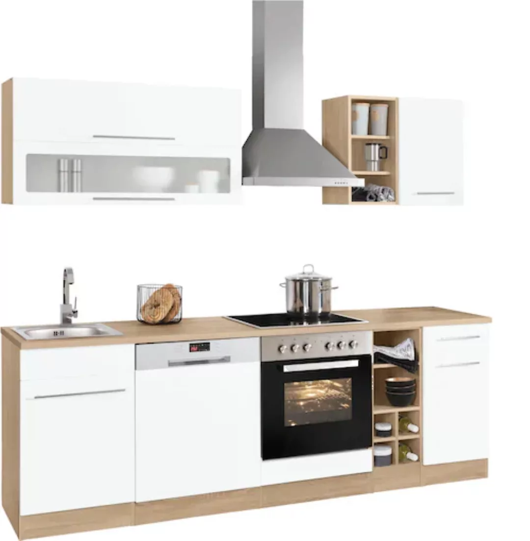 KOCHSTATION Küchenzeile »KS-Eton«, mit E-Geräten, Breite 240 cm günstig online kaufen