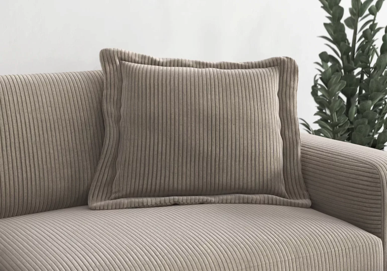 TRENDMANUFAKTUR Sofakissen "Bourbon", modernes Flatkissen 70x70 cm, in tren günstig online kaufen
