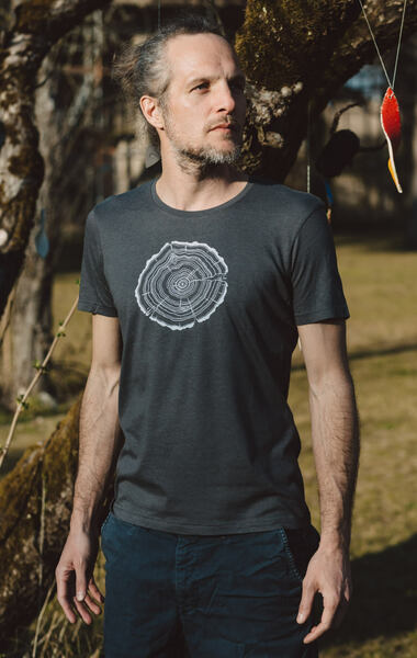 Modal Shirt Fairwear Für Herren "Treeslice" In Anthrazit günstig online kaufen