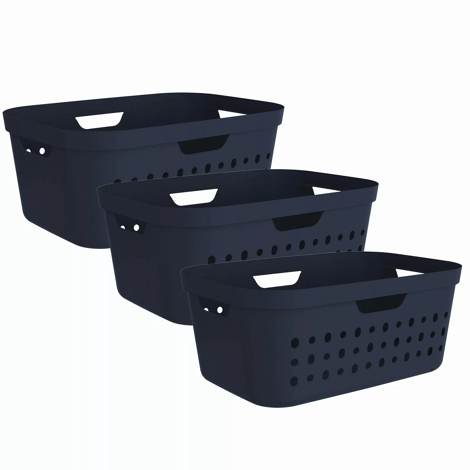 ROTHO Wäschekorb (Wäschekorbset, 3er-Set) günstig online kaufen