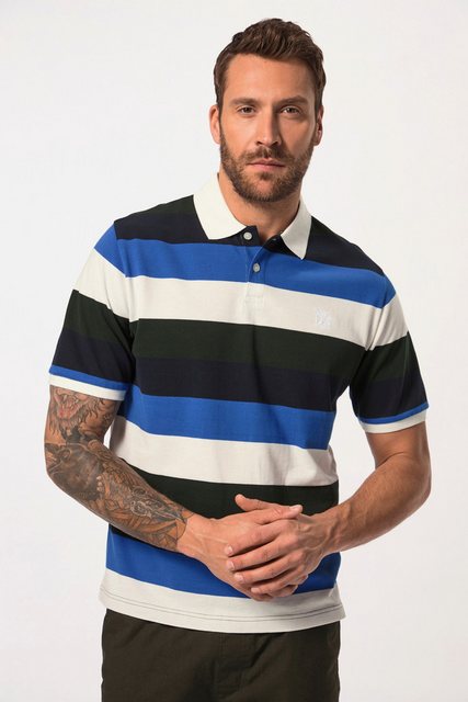 JP1880 Poloshirt JP1880 Polo-Shirt Halbarm Piqué Ringel bis 8 XL günstig online kaufen