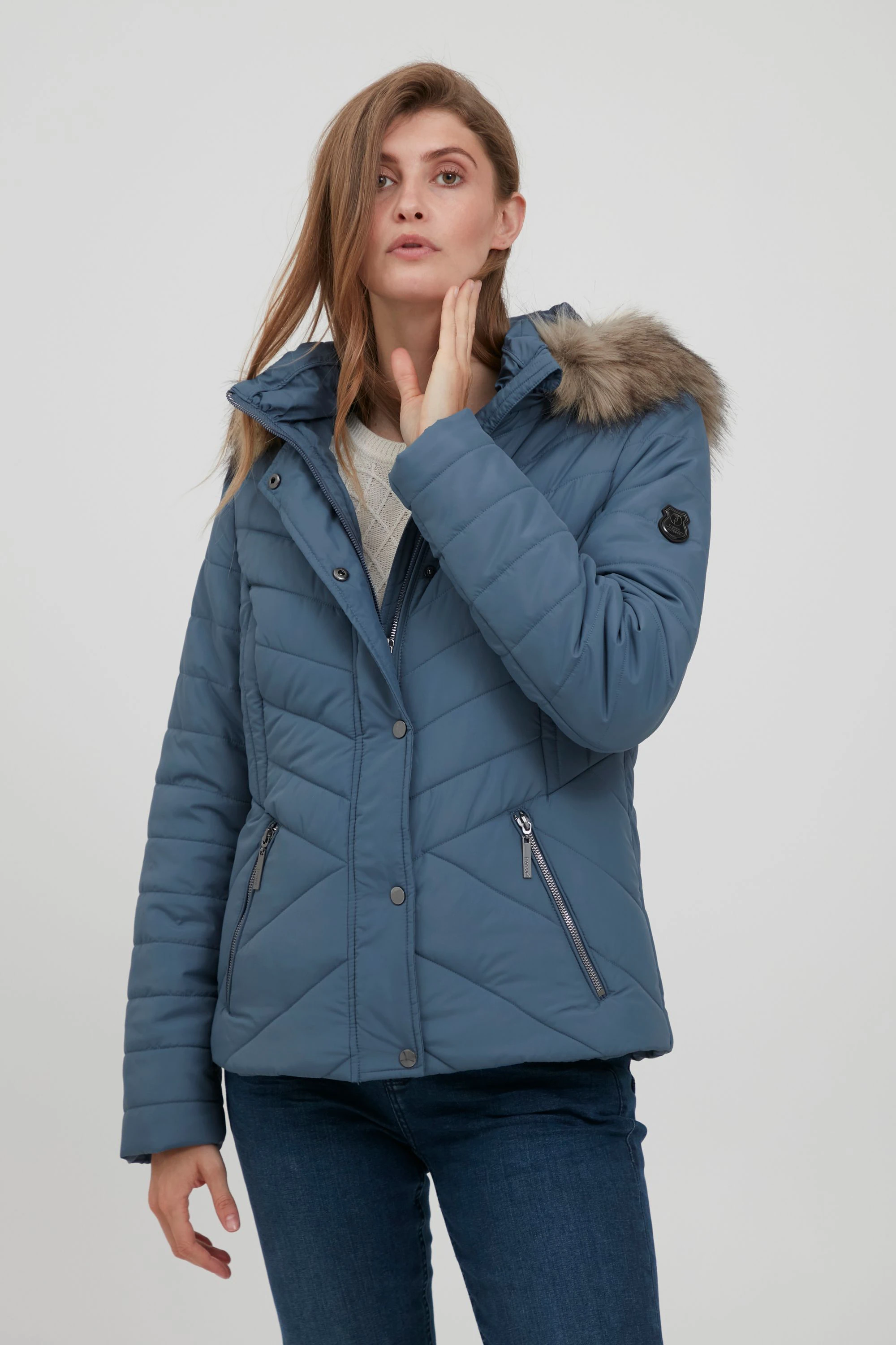 fransa Steppjacke "Steppjacke FRBavest", mit Kapuze günstig online kaufen