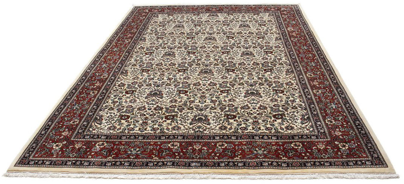 morgenland Wollteppich »Moud Blumenmuster Beige 289 x 199 cm«, rechteckig, günstig online kaufen