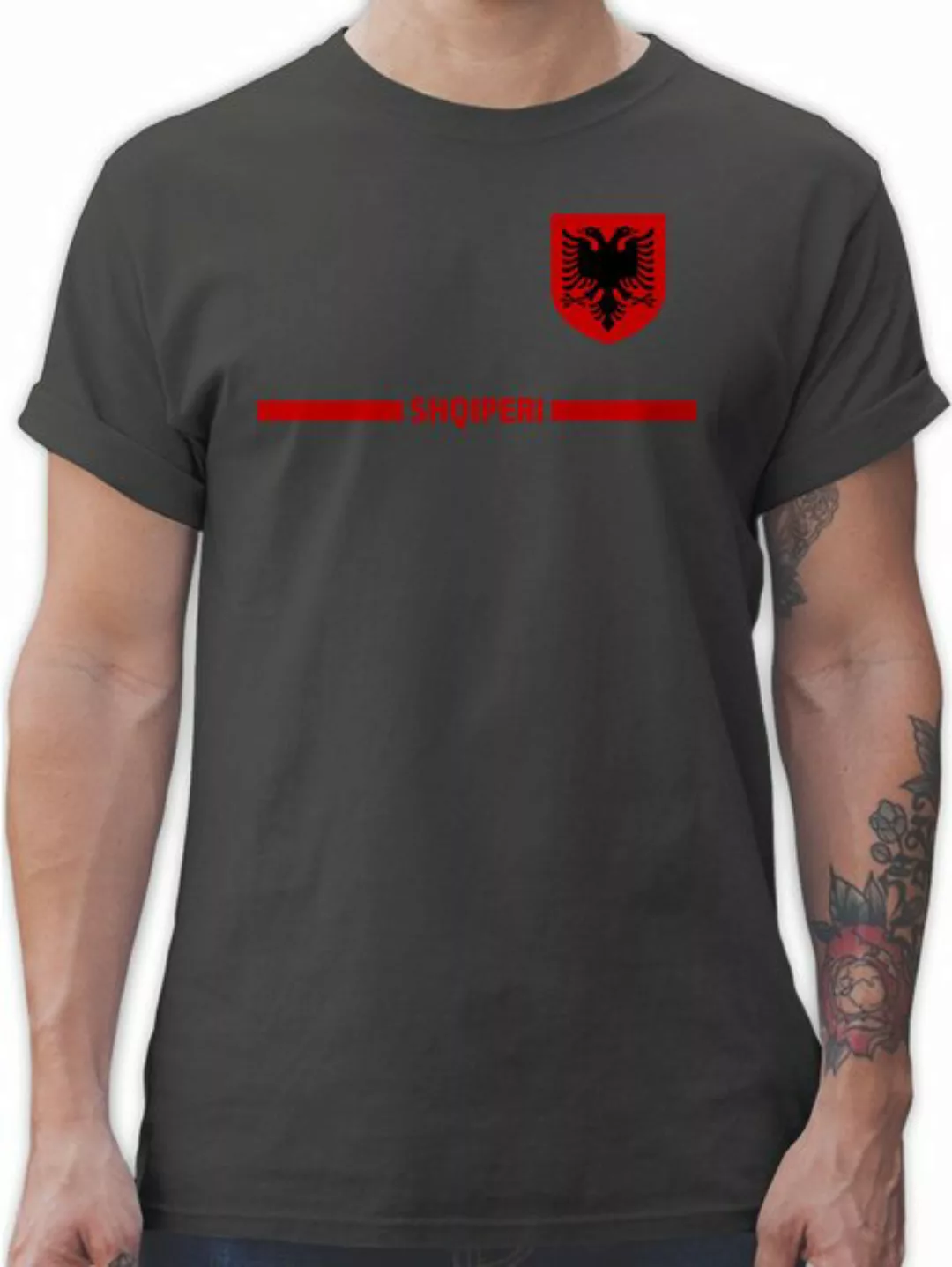 Shirtracer T-Shirt Albanien Trikot Wappen, Shqipëri mit Stolz, Albanisches günstig online kaufen
