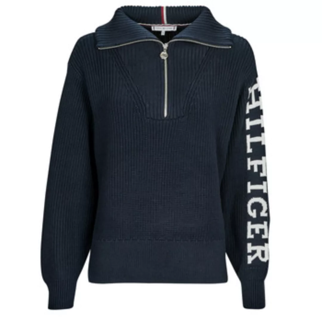 Tommy Hilfiger  Pullover PLACED HILFIGER 1/2 ZIP SWEATER günstig online kaufen