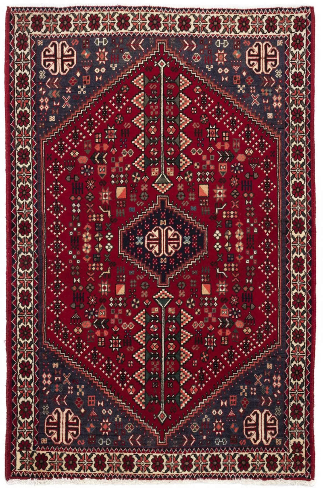 morgenland Wollteppich »Abadeh Medaillon Rosso scuro 148 x 108 cm«, rechtec günstig online kaufen