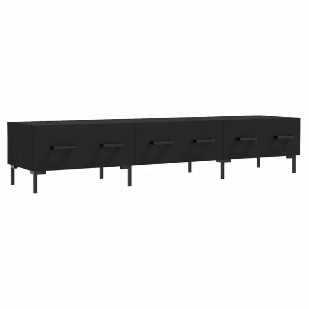 furnicato TV-Schrank Schwarz 150x36x30 cm Holzwerkstoff (1-St) günstig online kaufen