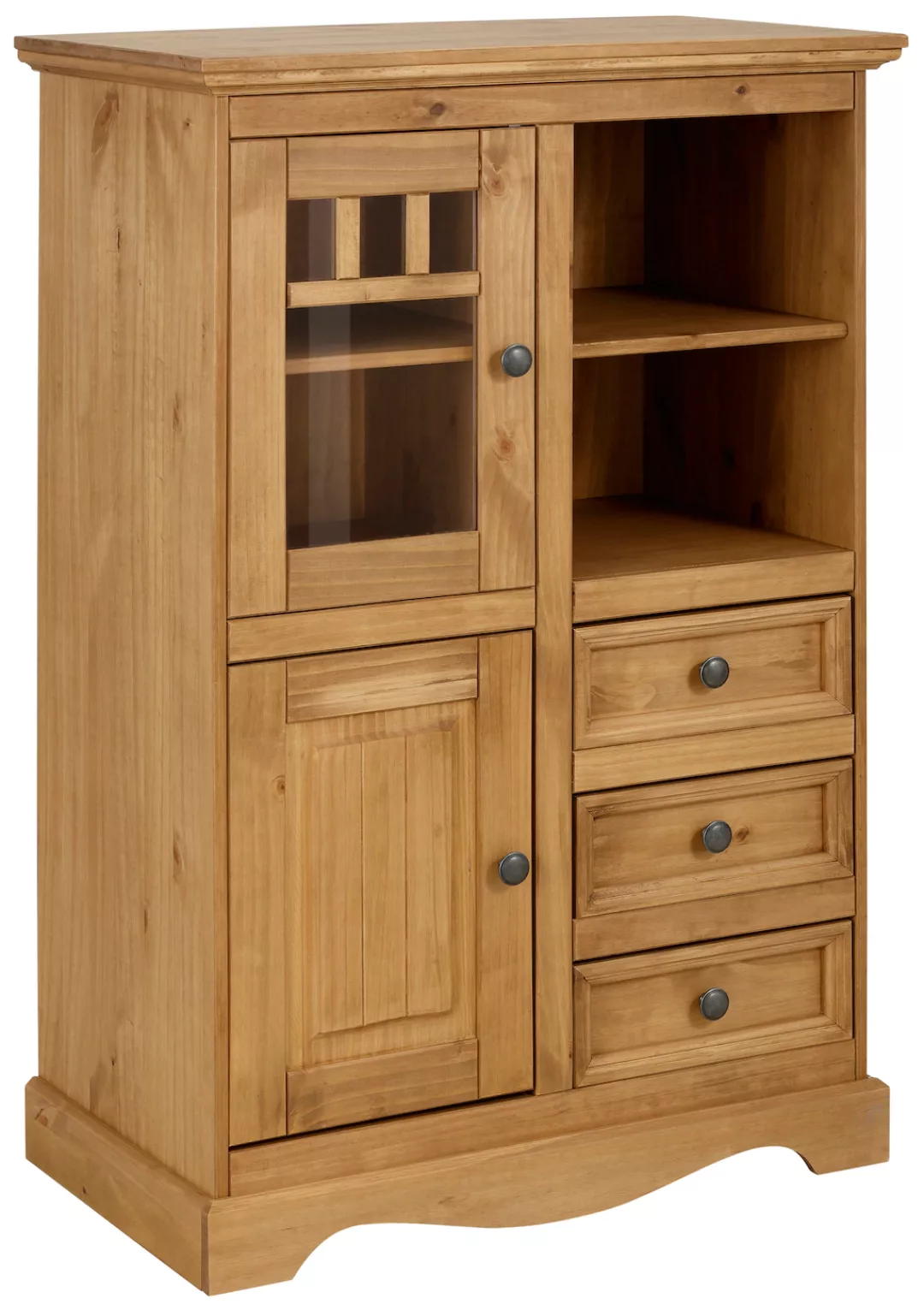 Home affaire Highboard "Melissa", Vitrine, Breite 80 cm günstig online kaufen