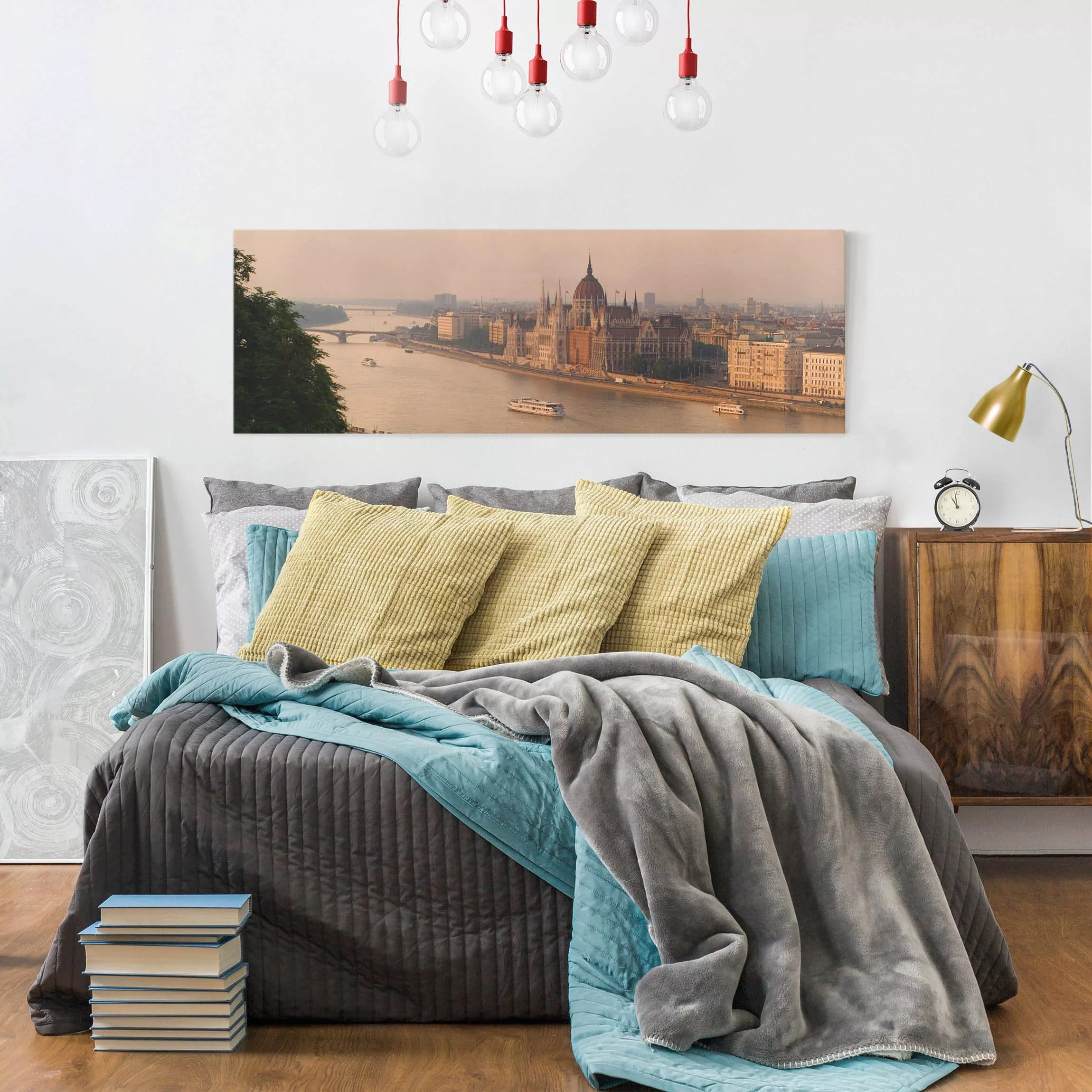 Leinwandbild Architektur & Skyline - Panorama Budapest Skyline günstig online kaufen