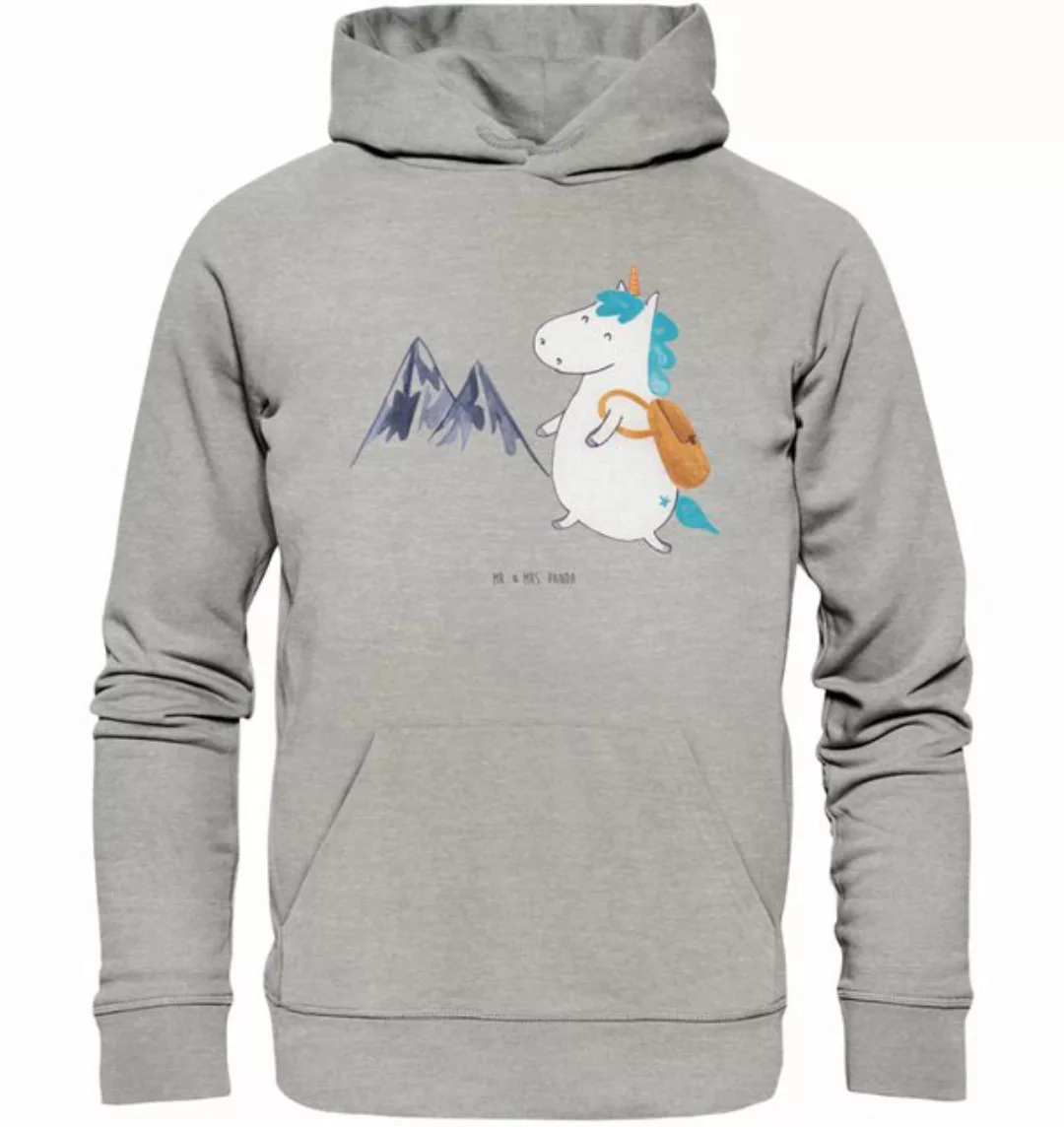 Mr. & Mrs. Panda Hoodie Größe L Einhorn Bergsteiger - Heather Grey - Gesche günstig online kaufen