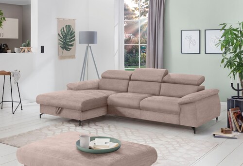 COTTA Polstergarnitur "Komaris L-Form", (Set), Set bestehend aus: Ecksofa m günstig online kaufen