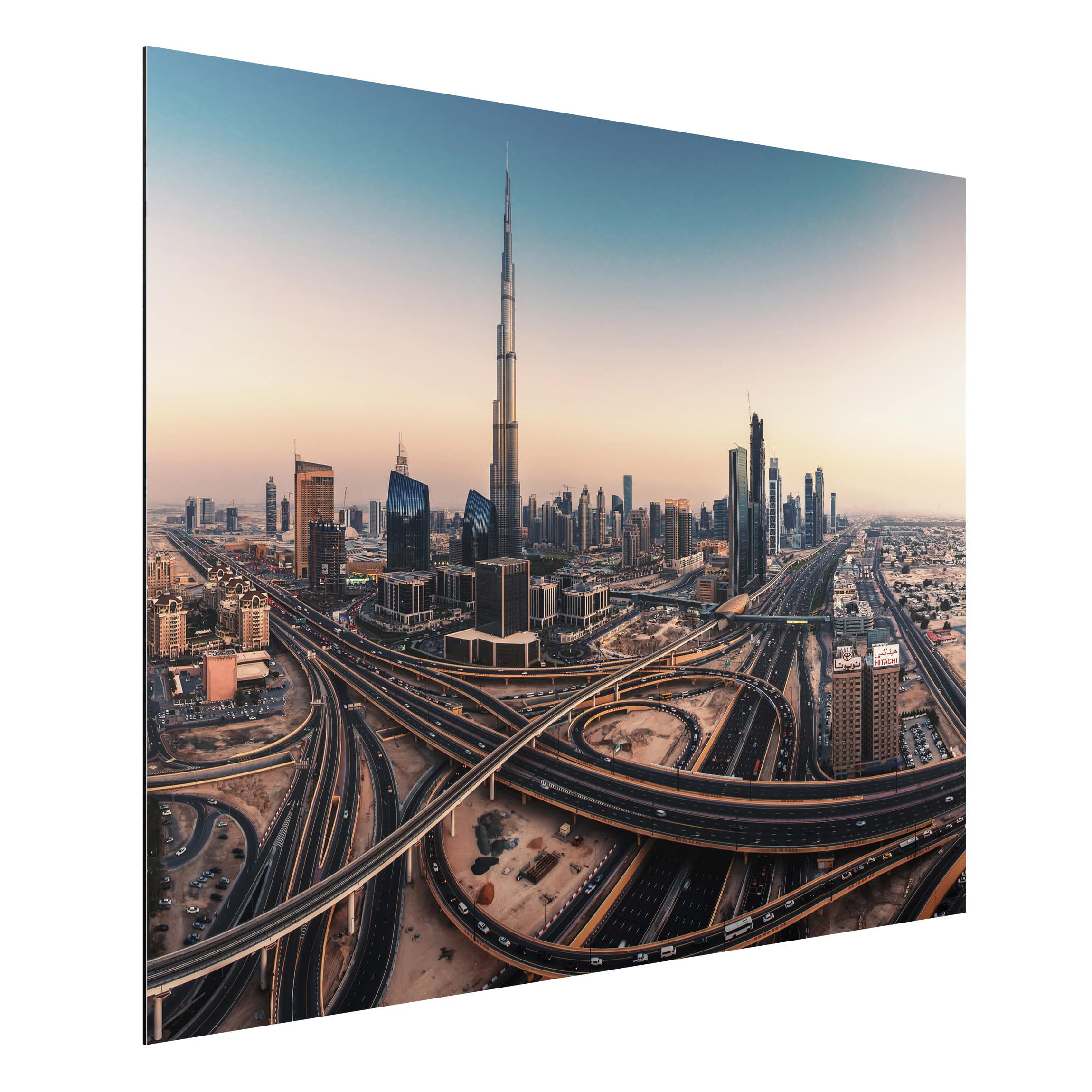 Alu-Dibond Bild Architekur & Skyline - Querformat 4:3 Abendstimmung in Duba günstig online kaufen