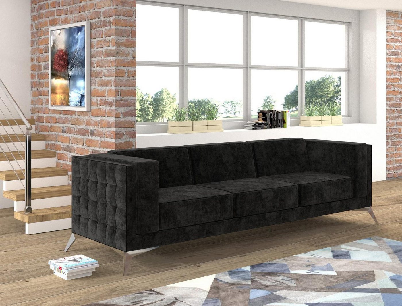 Xlmoebel Sofa Sofa Wohnlandschaft Polstermöbel Stoff Couches Sitzgruppen De günstig online kaufen