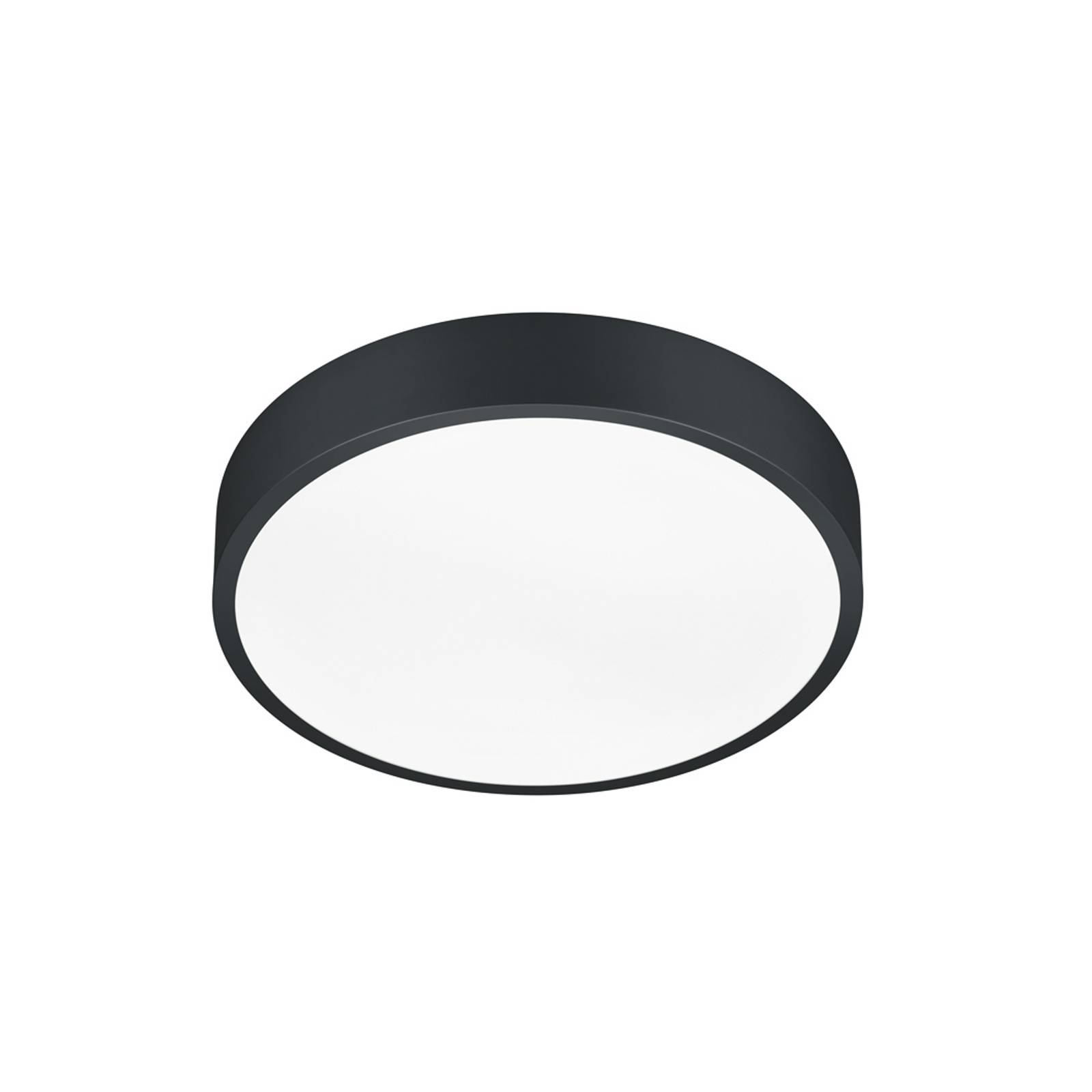 LED-Deckenlampe Waco, CCT, Ø 31 cm, schwarz matt günstig online kaufen