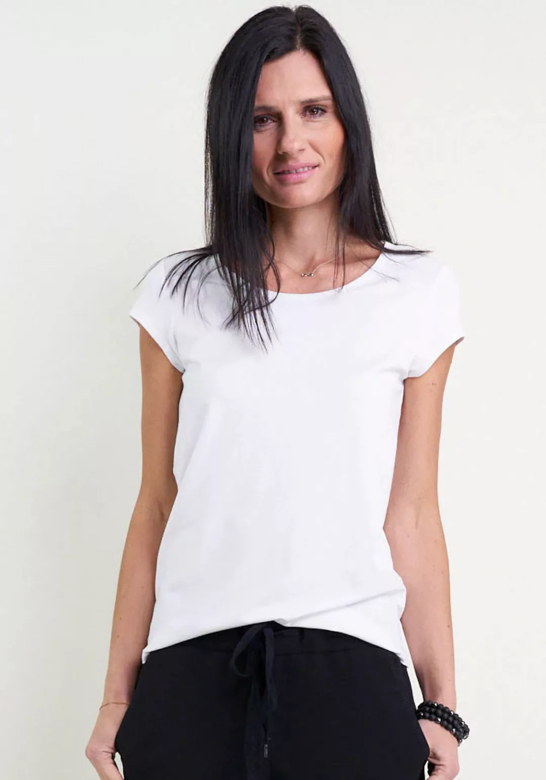 Seidel Moden T-Shirt mit Halbarm und Rundhalsausschnitt günstig online kaufen