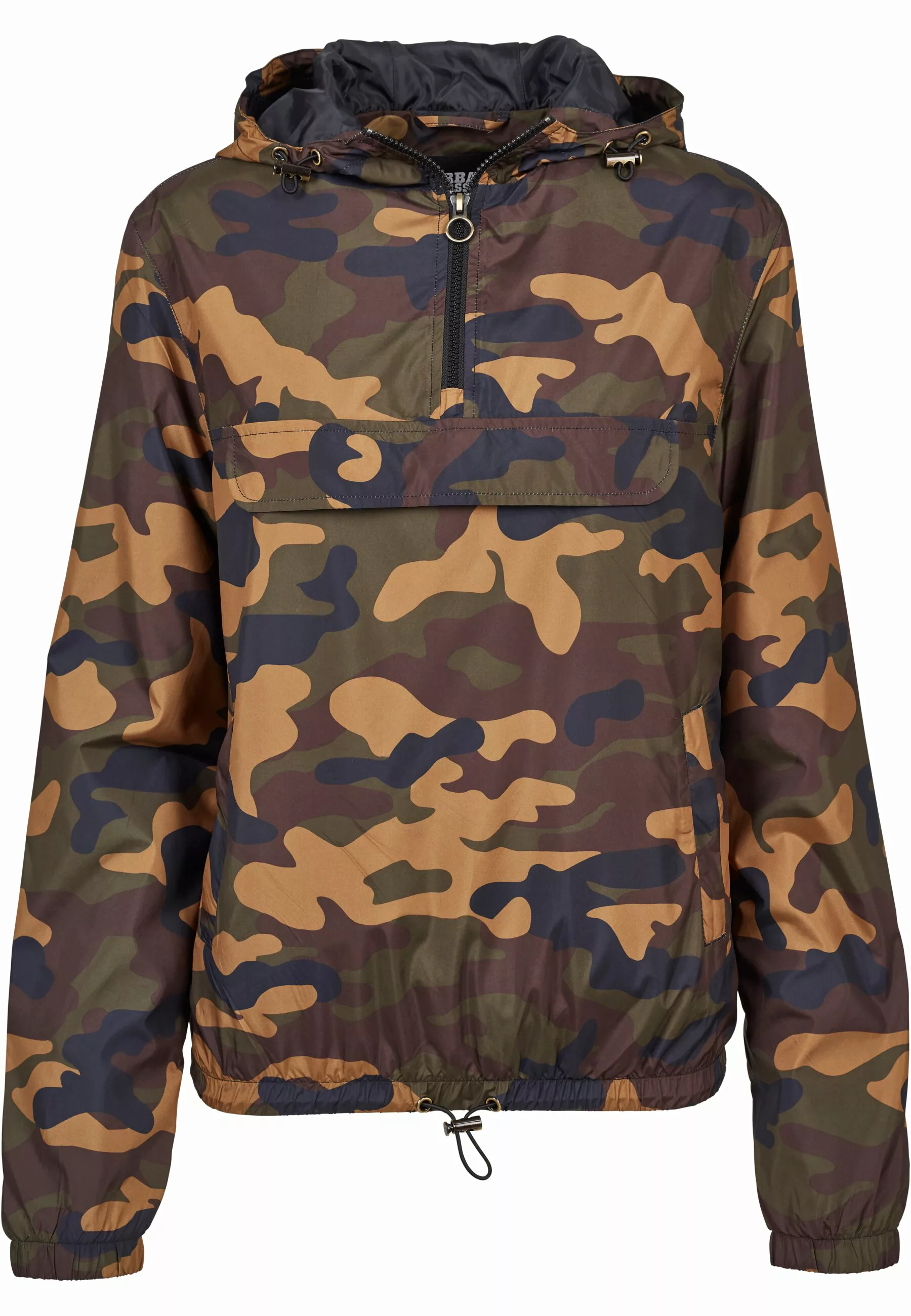 URBAN CLASSICS Windbreaker "Urban Classics Damen Ladies Camo Pull Over Jack günstig online kaufen