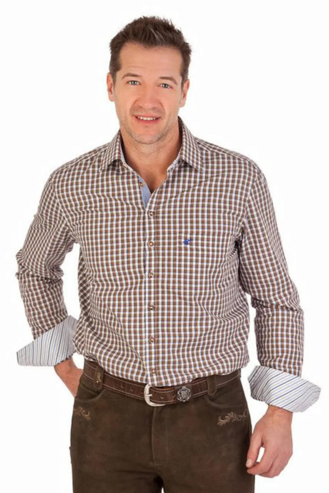 orbis Trachtenhemd Trachtenhemd - H1408 - braun, tanne, royal günstig online kaufen