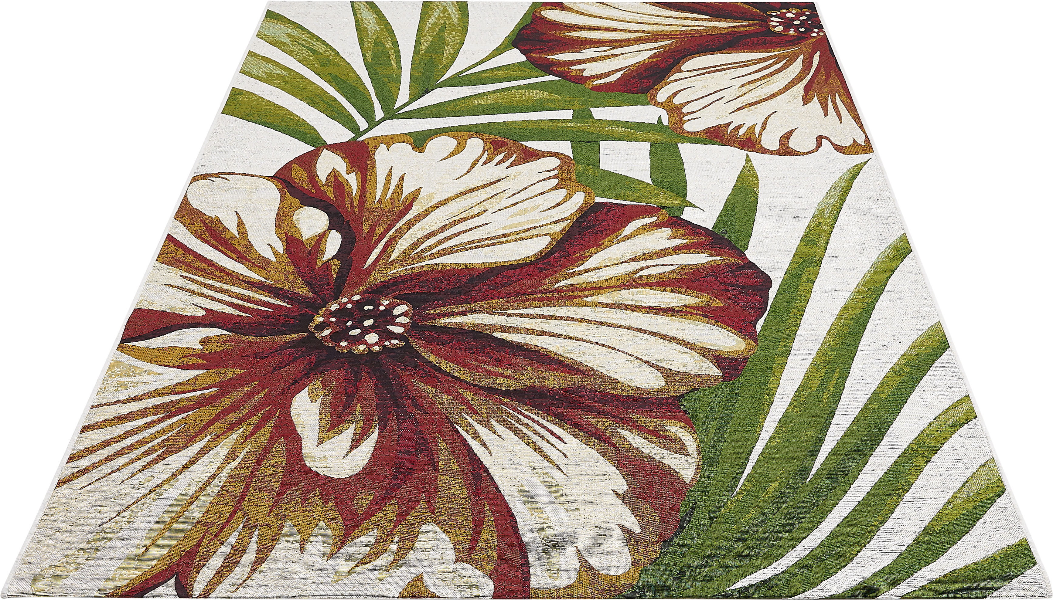 LUXOR living Teppich »Panama Blume«, rechteckig, Flachgewebe, modernes Desi günstig online kaufen